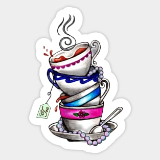 Tea For Four Sticker